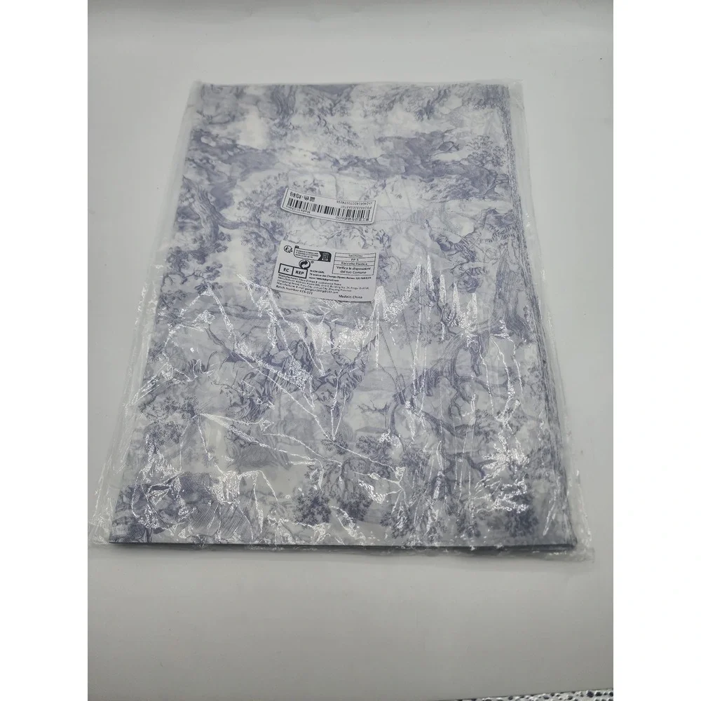 Blue Toile de Jouy Pattern Tissue Paper Sheets Gift Wrap OS
